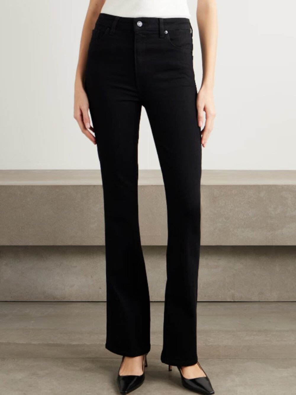 FRAME The Reboot High Rise Bootcut Jeans Black Size 27 – Soft Stretch Denim NWT